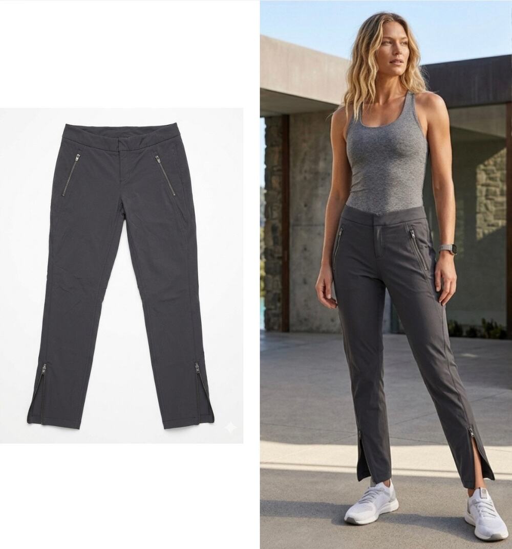 Athleta La Viva Pants Charcoal Gray Size 6